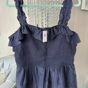BNWT Navy Peplum Tank Sz XL from Old Navy